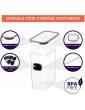 Wildone Airtight Food Storage Containers BPA Free Cereal & Dry Food Storage Containers Set of 14 for Sugar Flour Snack Baking Supplies with 20 Chalkboard Labels & 1 Marker - B089LL8PTJZ