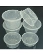 50 X Takeaway Containers with Lids Clear Round Plastic Food Containers Microwave Freezer and Dishwasher Safe in Sizes 8oz 12oz 16oz Select Size 12oz 360ml - B09824B64VT