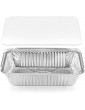 Belexy Aluminum Food Container with lids Disposable Aluminum Foil Pans Pan with Lids 250 ML -Pack of 100 - B0926RYGWVQ