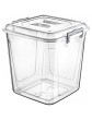 Clear Plastic Storage Box with Lid Kitchen Pantry Food Pasta Flour Cereal Stackable Container Tub 70 Litre - B07Z9LW464W