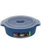 Décor 249300-004 Delish | Food Storage Container | Leakproof | Ideal for Meal Prep | BPA Free | Dishwasher Freezer & Microwave Safe Blue,1.1 L - B08VTK9B2HQ