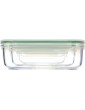 Glasslock GL-135 1x 400ml 1x 1000ml 1x 2000ml Rectangular Glass Food Container Microwaves Type - B006Z58F6KR