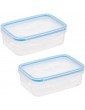 Invero Set of 6 Food Storage Clip Lock Container 450ml with Steam Vent Lids Leakproof Microwave Freezer and Dishwasher Safe Ideal for Lunches Salads Cakes Dinners and more - B09SBNJ7JKL