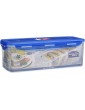 Lock & Lock HPL849T Classic Bread Box Rectangular Food Container w Sandwich Keeper 5.0L - B00466I4G6L