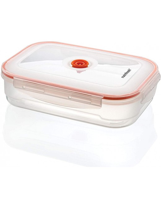 Nutrifresh to Go Plastic Food Storage Container with Vacuum Airtight Seal 1.7L - B07MHK2ZHPU