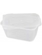 Pack of 20 Plastic Food Containers with Lids | Meal Prep Takeaway Container with lids | Microwave Freezer & Dishwasher Safe | Durable | Clear 1000ml - B07W589TLFE