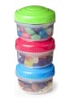 Sistema to Go Mini Bites 130 ml Multi-Colour Pack of 3 & Dressing Pots to Go Containers 4 x 35 ml - B07V3MMDYMF