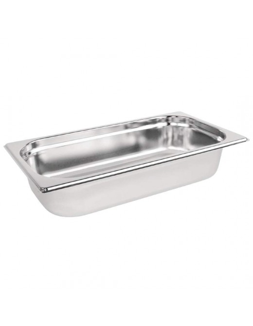 Vogue K929 Stainless Steel 1 3 Gastronorm Pan 2.5Ltr 65mm Deep Food Container Silver - B007TKEN84Q