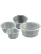 We Can Source It Ltd Clear Plastic Containers Round Tubs with Lids Microwave Safe Takeaway Storage Box 8oz 240ml Freezer Safe Tubs Pack of 50 - B07XB6KM1GE