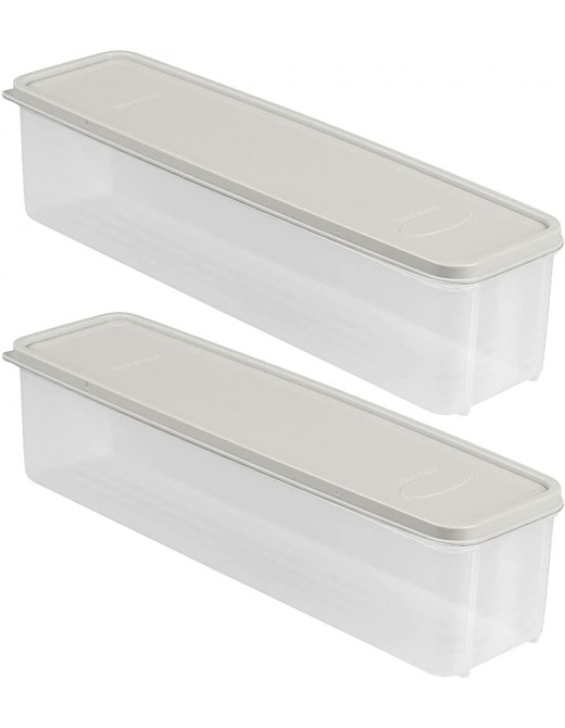 Airtight Cereal Container Pasta Container Noodle Storage Box Plastic Noodle Box Sealed Refrigerator Vermicelli Grain Storage Box With Lid Storage Trays for Organizing Green One Size - B0B35W3Q19I