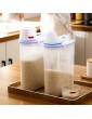 BDSJBJ Rice Storage Bin Dry Food Storage Containers Rice Storage Container Bin with Measuring Cup Airtight Plastic Rice Holder Cereal Containers Dispenser for Kitchen Organization - B0B12T1V9GC
