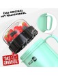 BELLYCUP Cereal Cup To Go BPA Your Practical Cereal Cup for On the Go in Grey Pink or Blue Yoghurt Porridge Salad Soup Porridge Cup to Go for the Perfect Meal in Between - B08NCWB3FHN