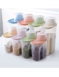 Cereal Container Storage Set Kitchen Airtight Container Storage Box with Spout and Measuring Cup Dry Food Dispenser Containers M - B0B12WTVDBC