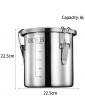 Cereal Containers Stainless Steel Rice Bucket Sealed Flour Bucket Rice Storage Boxes Soy Storage Tank Kitchen Storage Container Color : Silver Size : 22.5x22.5x22.5cm - B0822PRD2ZC