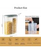 Cereal Storage Container with Lids,Airtight Best Food Storage Containers and Removable partition Design,Storage Jars for Storing Pasta,Rice,Dog,Cat,Pet Food,Double Cereal Dispenser,2.6L - B091738717R