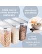 Cereal Storage Containers – 3Pcs Set Plastic Food Storage Containers – Practical Cereal Dispenser – Food Grade and BPA Free – Durable and Easy to Use – Ideal for Cornflakes Flour Storage - B08K38XPYRM