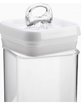 FurnitureXtra Stackable Airtight Kitchen Food Storage for Cupboards and Pantries Clear Plastic Containers with Lids BPA Free Comes with Labels and MarkersSet of 6 - B0842TTYWMZ
