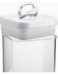 FurnitureXtra Stackable Airtight Kitchen Food Storage for Cupboards and Pantries Clear Plastic Containers with Lids BPA Free Comes with Labels and MarkersSet of 6 - B0842TTYWMZ