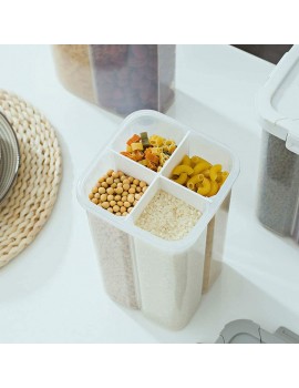 HARLIANGXY Cereal Storage Containers Food Storage Container Durable Plastic BPA Free 2300ml Grey lid - B08NZSDXC6Q