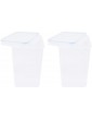 iplusmile 2pcs Airtight Food Storage Containers Cereal Storage Box Kitchen Canisters Jar Dispenser Bin with Lid for Rice Grain Spaghetti Noodles Pasta Flour Sugar Candy Cookie Dry Goods 6.5L - B0B1LQHFC5L