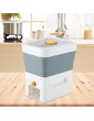 N A A Pressing Rice Dispenser 24.2Lbs Cereal Dry Food Storage Dispenser | Moisture Proof Household Large Grain Container Pressing Cereal Dispenser Bucket for Kitchen - B0B1XBMYVVD