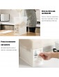 Small Rice Storage Container 27 Lbs Cereal Dispenser With Measuring Box Airtight Dry Food Container Bin For Pantry Storage Organization Collapsible Storage with Dorm Storage Bins White One Size - B0B2W6X25QR