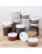 Tank Case Food Container Household Cereal Holder Dry Flour Sealed Can Grain Storage Box Food Container Dry Food Storage ContainerRound 600ml - B09K7JFSBYB