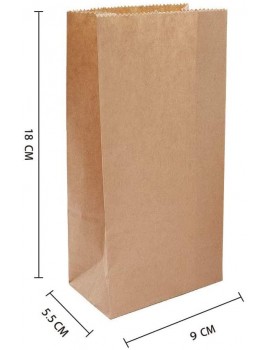 100 PCS Brown Paper Bags-Small Size-Lunch Take Away Food Bags Gift Bags for Birthday Parties,Christmas WeddingThicken 70 g. m2,7.1"x3.5"x2.2" 180x90x55mm - B08KTL17F7D