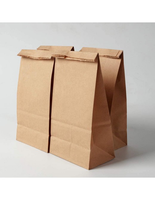 100 PCS Brown Paper Bags-Small Size-Lunch Take Away Food Bags Gift Bags for Birthday Parties,Christmas WeddingThicken 70 g. m2,7.1x3.5x2.2 180x90x55mm - B08KTL17F7D