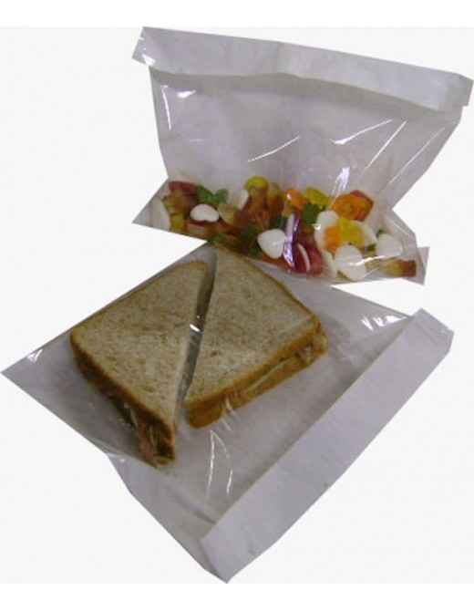 1000 7 x 7 Film Front Bags White Paper Clear Cellophane Sandwich Cake Photo Display 7 x 7 - B01M5KZMK4T