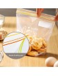 25Pcs 18x20cm Food Storage Bag Double Ziplock Press Seal Bags Clear Freezer Bag Stand Up Leakproof Sealed Sandwich Bags Markable Date Microwaveable Grip Sealing Bag for Vegetable Fruit Juice Clothes - B09T6TXKBNP