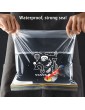 25Pcs 18x20cm Food Storage Bag Double Ziplock Press Seal Bags Clear Freezer Bag Stand Up Leakproof Sealed Sandwich Bags Markable Date Microwaveable Grip Sealing Bag for Vegetable Fruit Juice Clothes - B09T6TXKBNP