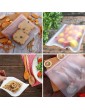 6 Pieces Reusable Food Storage Bags Zip Lock Sandwich Bag Leak Proof Freezer Bags Extra Thick Seal Freezer Bag Ziplock Bags for Food Travel Home Organization - B08G8F42CGX