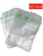 60x Small Food and Freezer Press & Seal Bags Transparent Food Bags Sandwich Bags - B09MSD1359Z