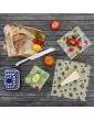 Beeswax Wraps Set of 7 Reusable Bees Wax Food Storage Wrap. One Tree Planted Per Purchase. Eco Friendly Alternative to Cling Film & Plastic Sandwich Bags. Zero Waste. by Two White Bears - B08HXCK893M