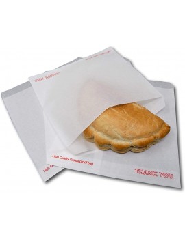 EPOSGEAR® 8" x 8" White Thank You Greaseproof Paper Bags Ideal for Cakes Pastries Sandwiches etc 1000 - B0069ODFC6Z