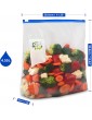Food Storage Freezer Bags by XupZip™ | Heavy Duty Slider Ziplock Bags | Airtight Smart Zip Bags with Expandable Bottom | Stand and Fill BPA Free Food Storage Bags – 30 x Gallon Food Bags 4.55L - B08BVY2X6BO