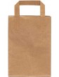Frenterprises 100 Brown Paper Bags with Handles Carrier Bags Medium Paper Bags 8.5x10x4.3" Sandwich Bags Paper Gift Bags Recycled Paper Bags - B08Z6WN9G3D