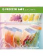 KOKSI Reusable Silicone Food Storage Bags with Airtight and Leakproof Seal 14-Pack - B09JN1D45ZW