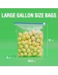Minzoh Ziplock Slider Freezer Bags 1 Gallon4.55L Pack of 32 Stand & Fill Expandable Bottom Reusable Heavy Duty BPA Free Food Storage Bags W28.8 x L31+6cm bottom - B09LBKH9KVJ