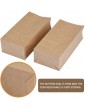NA 100 PCS Brown Paper Bags,100% Kraft Food Paper Bags Small Food Packaging Bags Brown Paper Carrier Bags,for Sandwiches Candy Birthday Party Supplier Wedding Biscuit-17.2x8.8x5.5 cm - B08ZKL2J58L