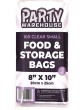 Party Warehouse 100 Clear Small Food Storage and Freezer Bags 8"X10" 20cm X 25cm Great for Sandwiches Snacks Food Storage and Kitchen Organisation Disposable Poly Bags - B09J653DK1M