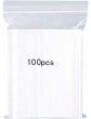Resealable Clear Plastic Bags,Sealed Storage Pouches,Thickening and Durable,Press Seal Bags,Apply to Kitchen Storage,Jewellery Packaging,Office Stationery Storage Bag 5.1x7.5" 13x19cm 100PCS - B07RJH1TSKS