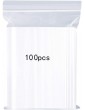 Resealable Clear Plastic Bags,Sealed Storage Pouches,Thickening and Durable,Press Seal Bags,Apply to Kitchen Storage,Jewellery Packaging,Office Stationery Storage Bag 5.1x7.5 13x19cm 100PCS - B07RJH1TSKS