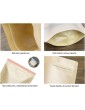 Self-Sealing Kraft Paper Bag100Pcs with Transparent Window Brown Stand Up Zipper Pouches Can Reusable for Food Tea Coffee Beans Nuts Seeds Dried Fruits 3.5 * 5.5in 9 * 14cm - B07SL4KCFDA
