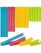 Set of 16 Food Bag Clips for Food Storage in 4 Assorted Sizes & Colours convenient for keeping food fresh sealing packets Freezer Bags & Pet Food Storage Bags. - B09H99PHTXF