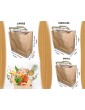 Strong Brown Paper Bags with Handles for Sandwich School Lunch Takeaway Food Shopping Birthday Party Wedding Christmas Paper Bags Gift Bags Recyclable Packaging Eco Friendly Kraft Small 50 Pack - B08BX82SN4M