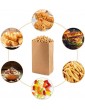 VEYLIN 120 Pieces Brown Kraft Paper Bags Medium Food Bags for Sandwich Bread Vegetable Paper Gift Bags for Birthday Parties Wedding 21 x 12 x7cm - B082QSX4H2G