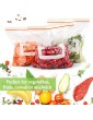 WRAPOK Freezer Bags Medium Plastic Ziplock Reusable Sandwich Snack Bag 9.8 x 8.7 Inch 50 Count - B06XP9QR8YF