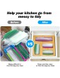 Ziplock Bag Storage Organizer for Drawer or Wall Mount Suitable for Gallon Quart Sandwich & Snack Variety Size Bag Bamboo Food Storage Bag Organizer Compatible with Ziploc Solimo Glad Hefty - B09GB66N5NA